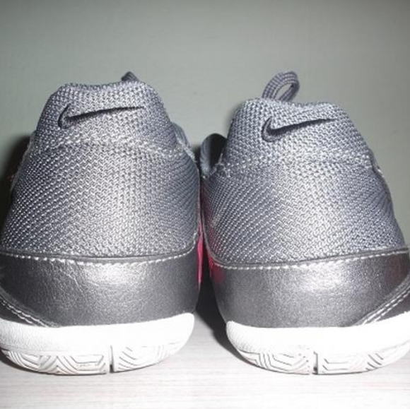 Girls Kids Youth grey and pink athletic sneakers Sz 6Y - Picture 9 of 13